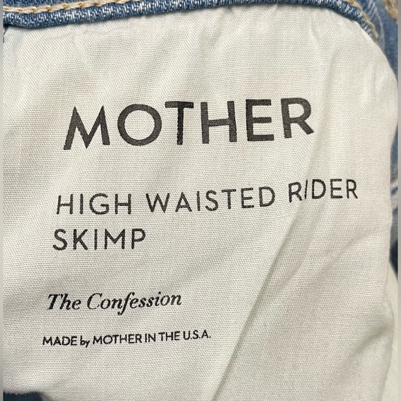 MOTHER SUPERIOR High Waisted Rider Skimp Jeans The Confession Denim Women’s 31 - Picture 6 of 15